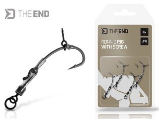 Delphin The End Ronnie Rig With A Bait Screw 4, 4pcs