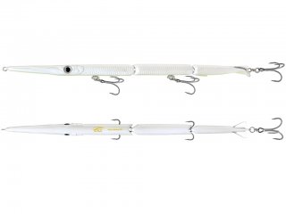 Jack Fin High Tech Needlefish Jointed Stylo 210mm White Glow Belly