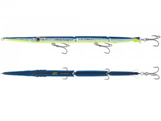 Jack Fin High Tech Needlefish Jointed Stylo 210mm Acid Blue