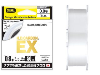 Duel HD Carbon EX Fluorocarbon 50m, 0.435mm Clear